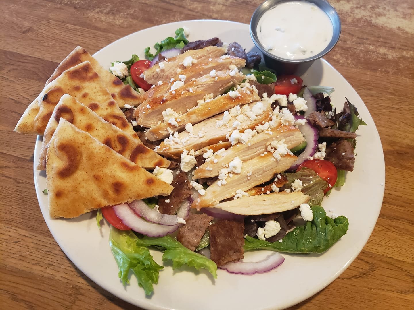 Chicken Gyro Greek Salad